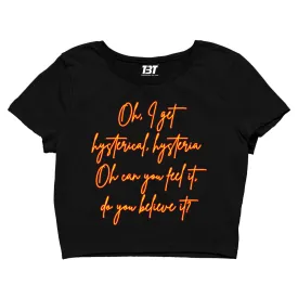 Def Leppard Crop Top - I Get Hysterical