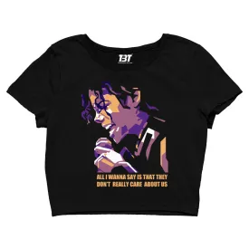 Michael Jackson Crop Top - Care About Us