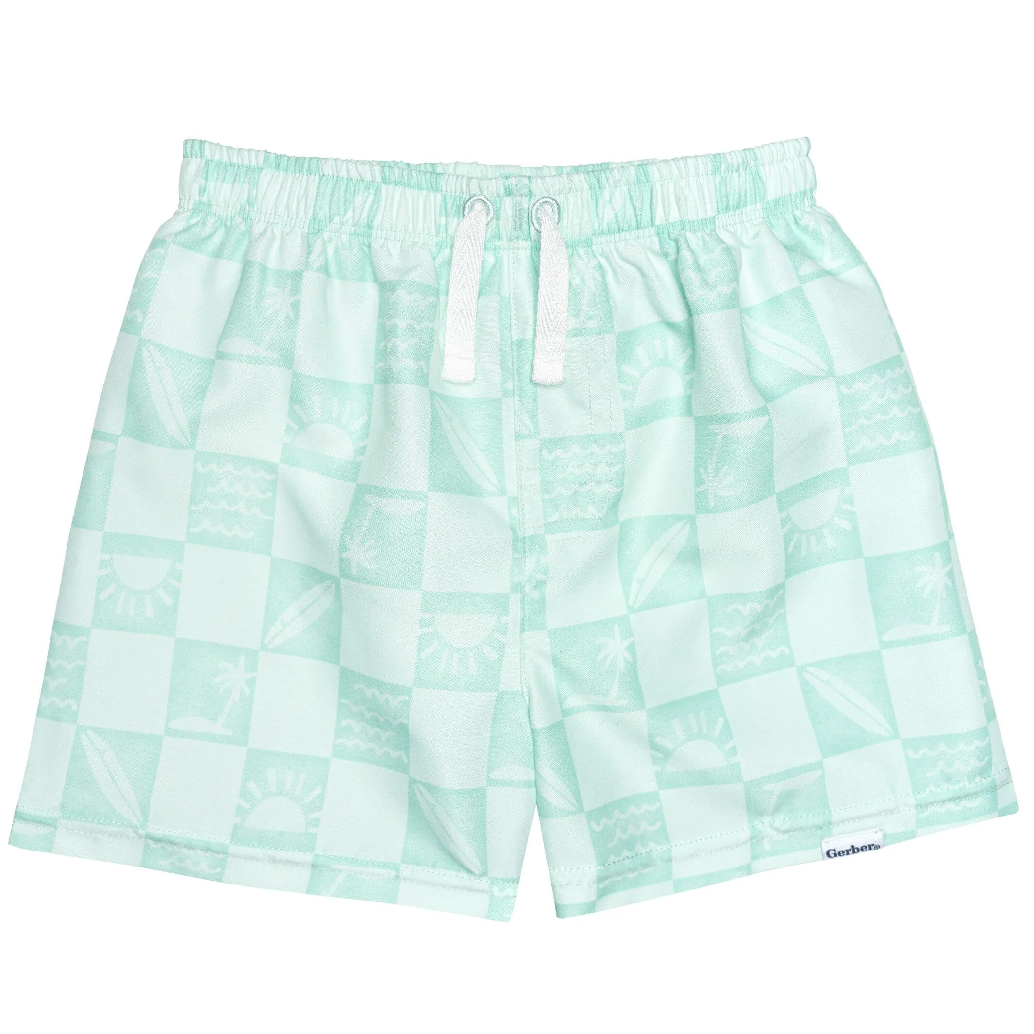 2-Pack Baby & Toddler Boys UPF 50  Surf Swim Trunks