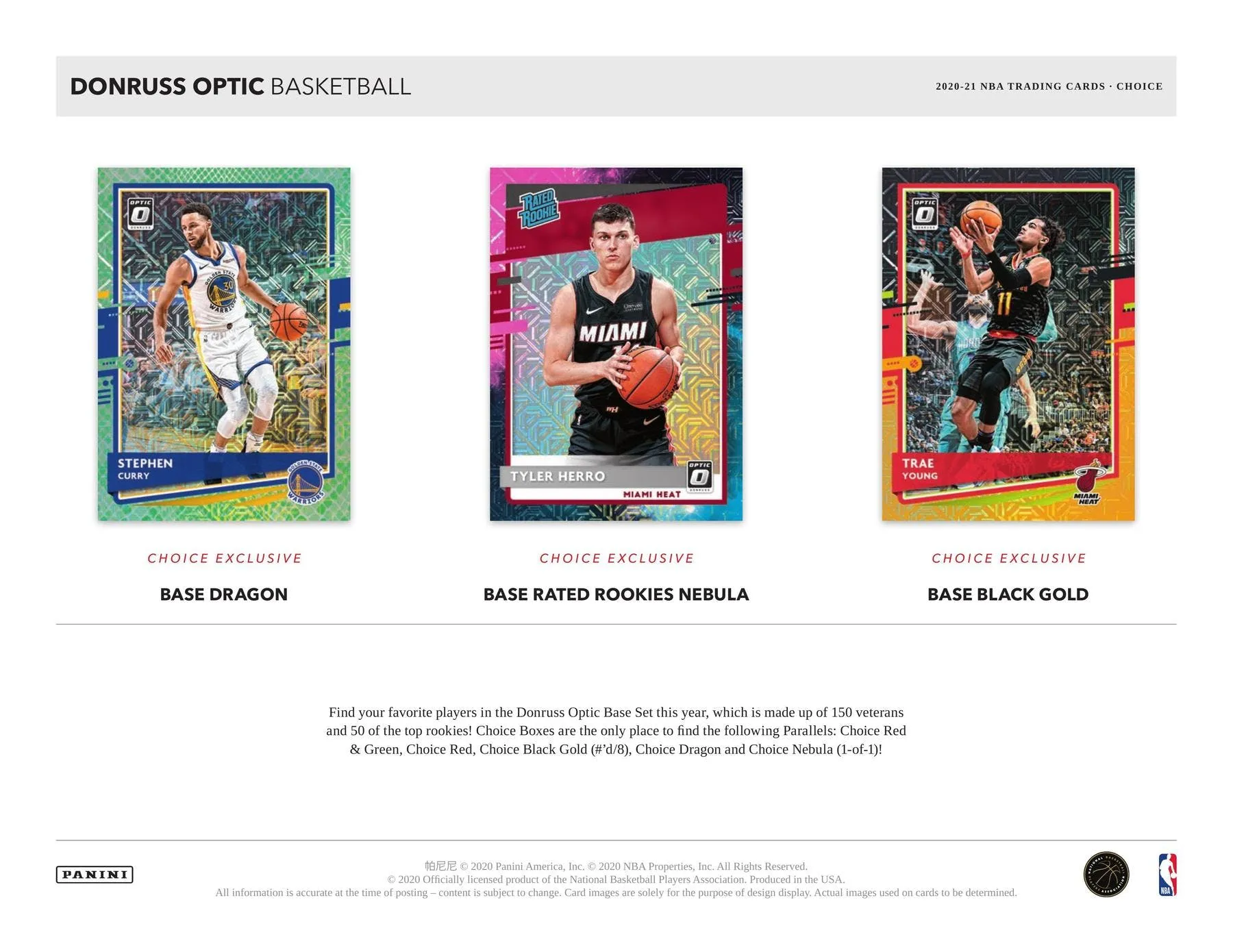 2020-21 Panini Donruss Optic Choice Basketball Hobby Box