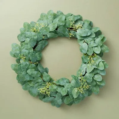 26" Faux Seeded Eucalyptus Wreath - Hearth & Hand with Magnolia