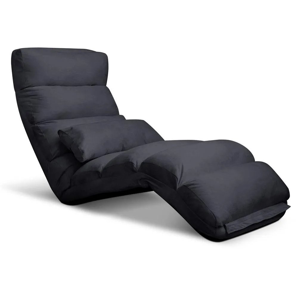 Adjustable Lounge Sofa Chair - Charcoal