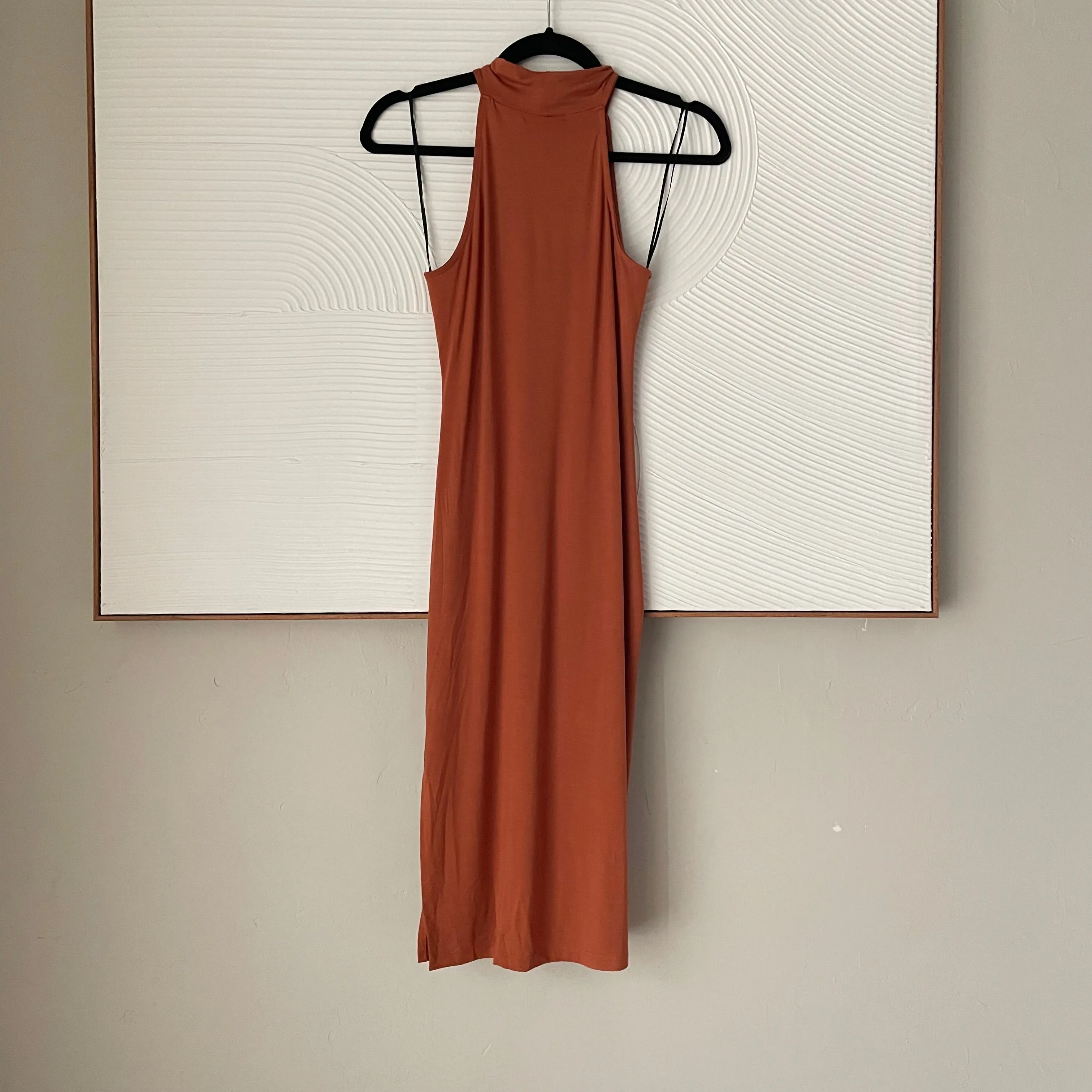 Amazed Midi Dress in Rust