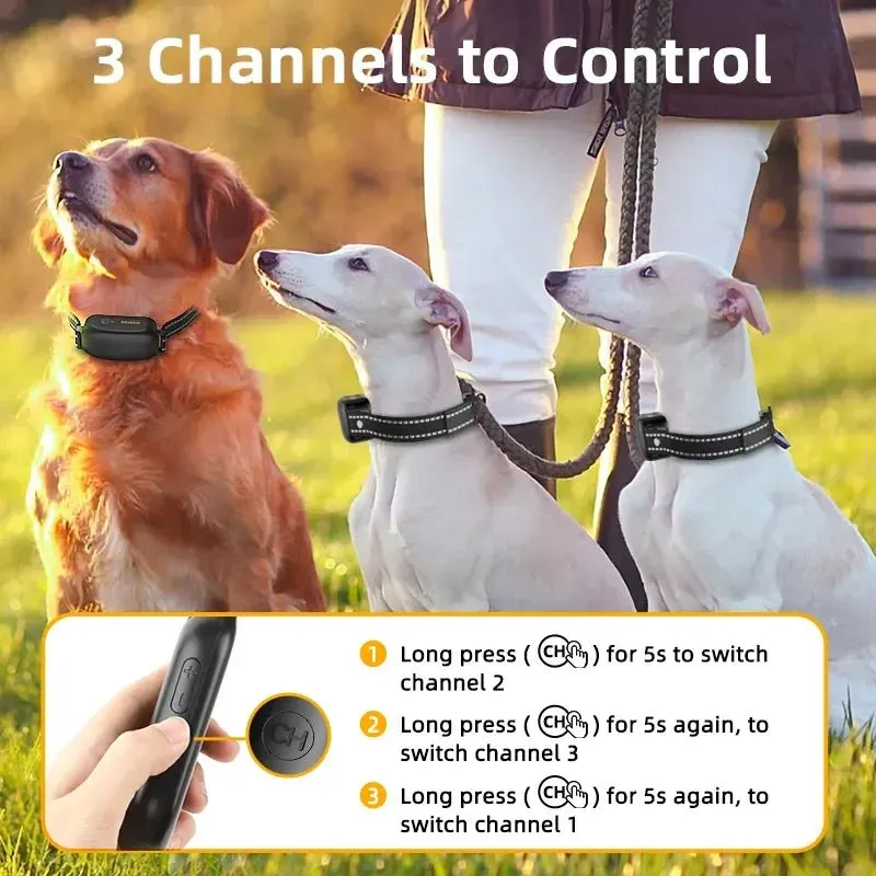 AnniePaw Rechargeable Dog Training Collar - Waterproof Remote Control