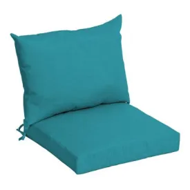 Arden Selections Outdoor Dining Chair Cushion Set Leala Texture Lake Blue