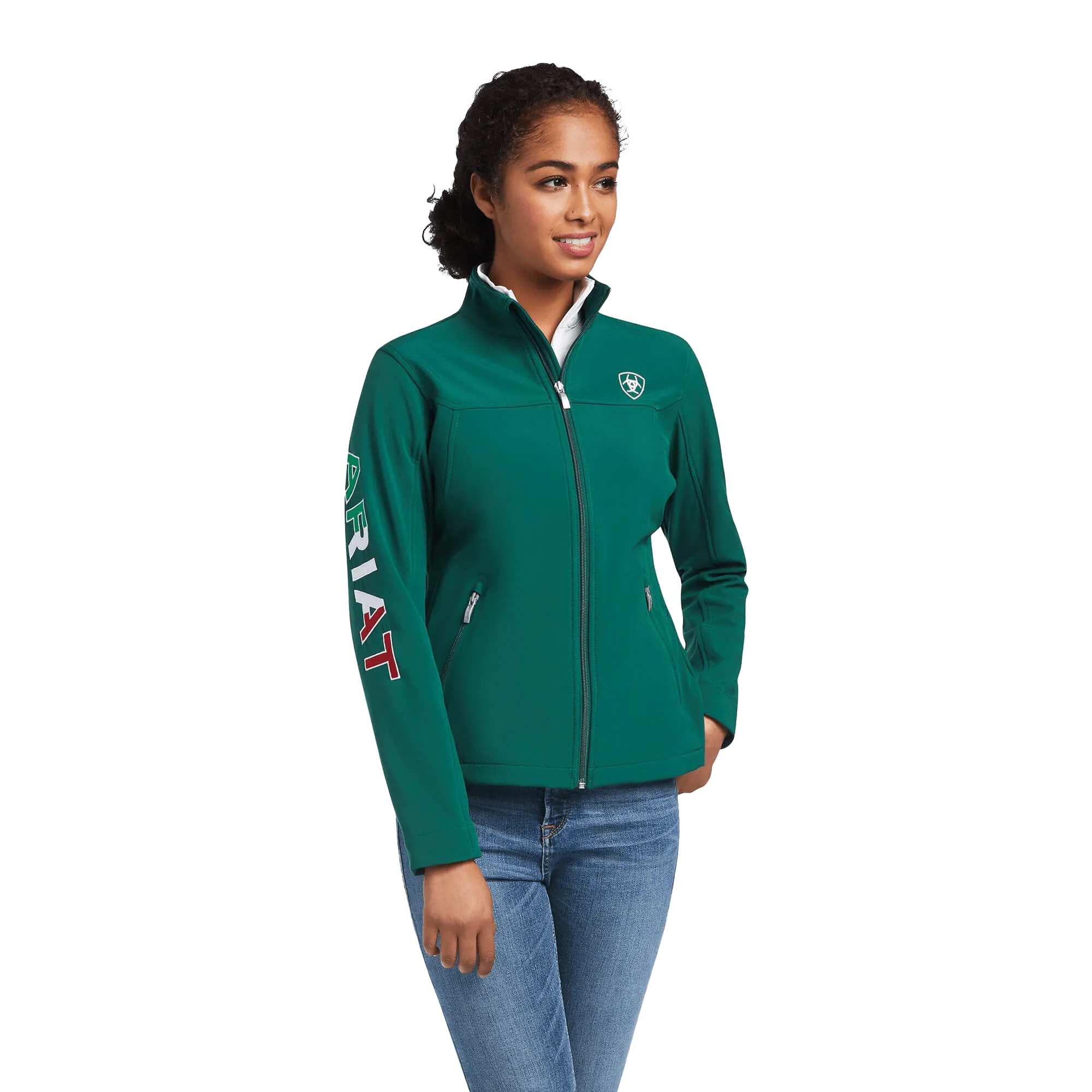 Ariat Women's Mexico Classic Team Softshell Verde Jacket