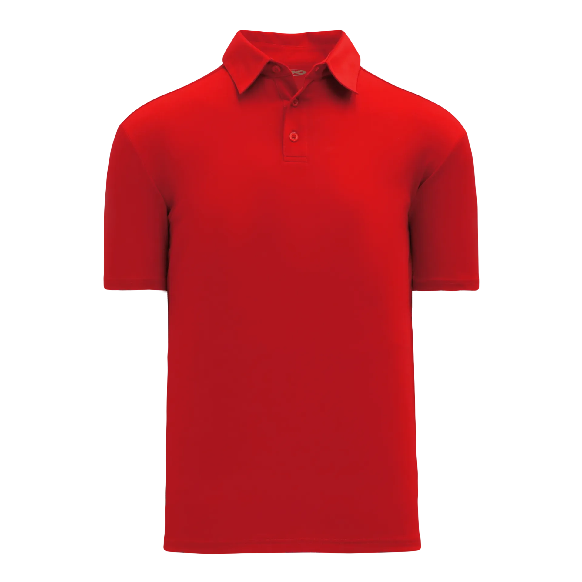 Athletic Knit (AK) A1810L-005 Ladies Red Short Sleeve Polo Shirt