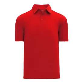 Athletic Knit (AK) A1810L-005 Ladies Red Short Sleeve Polo Shirt