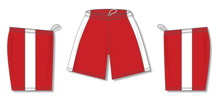 Athletic Knit (AK) BS9145L-208 Ladies Red/White Pro Basketball Shorts