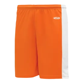 Athletic Knit (AK) BS9145L-238 Ladies Orange/White Pro Basketball Shorts