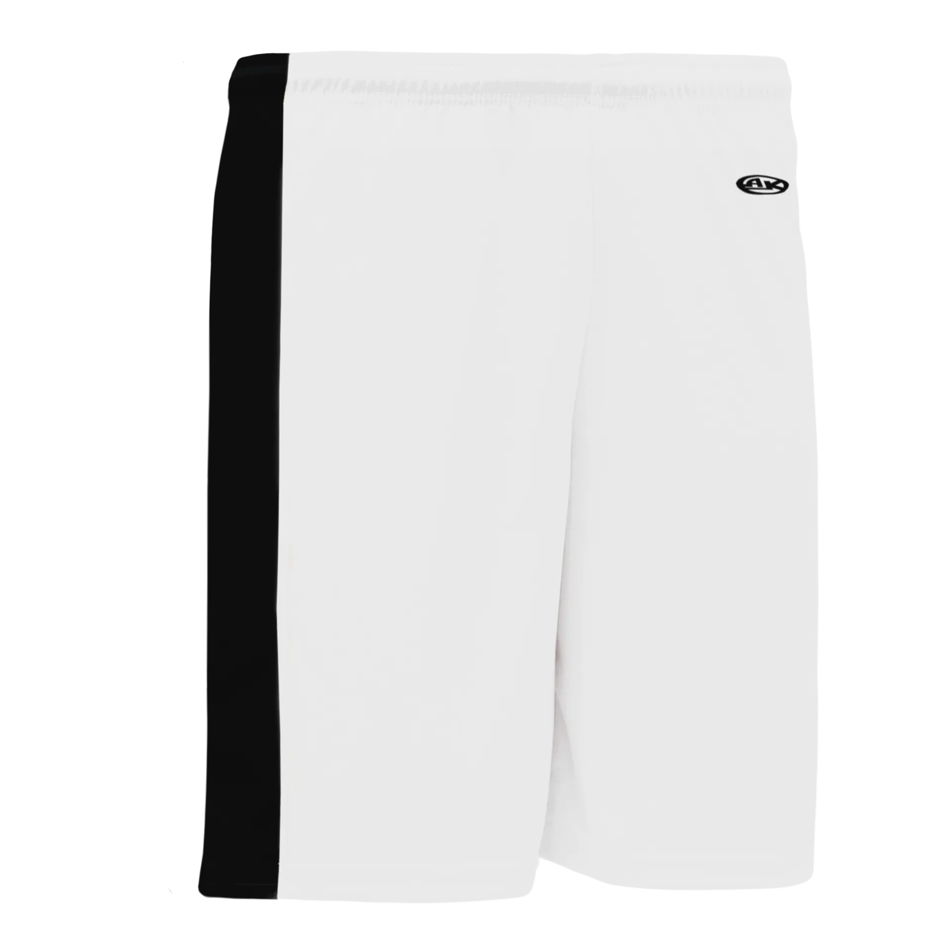 Athletic Knit (AK) BS9145M-222 Mens White/Black Pro Basketball Shorts