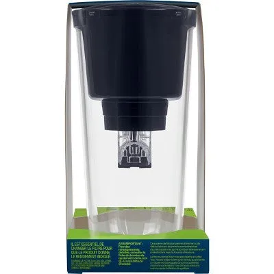 Brita Water Filter Soho Water Pitcher Dispensers with Longlast Water Filter - Black