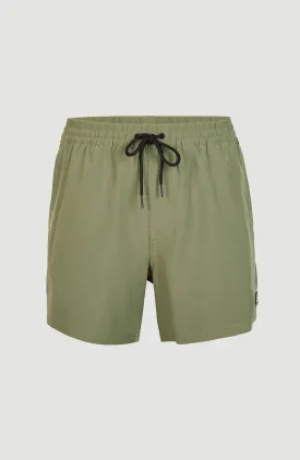 Cali Tape 15'' Swim Shorts | Deep Lichen Green