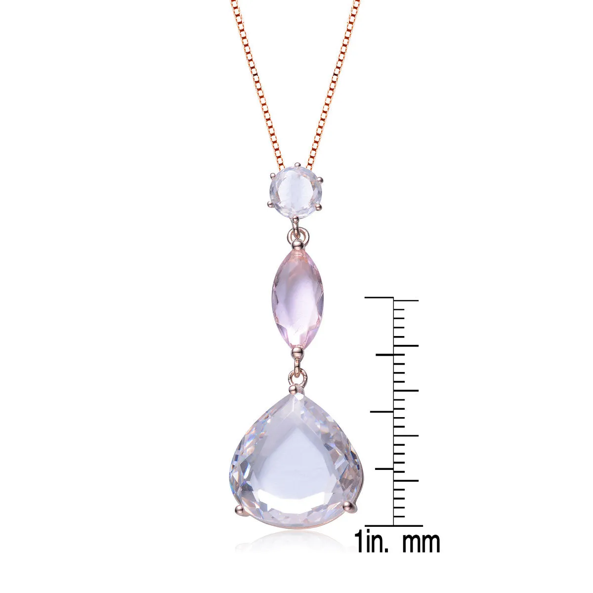 Chloé Pink Champagne Drop Pendant