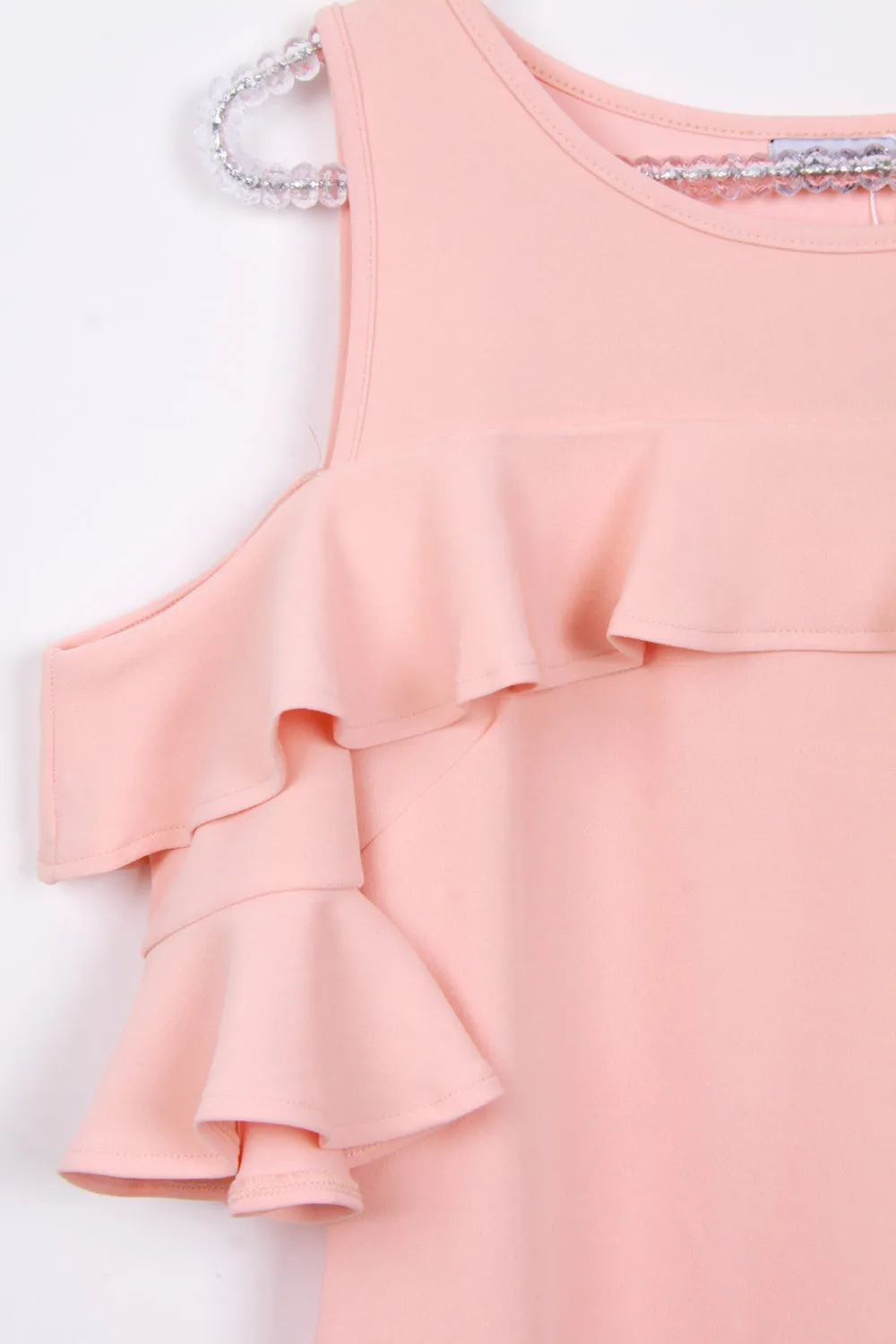 Cold Shoulder Frill Dress