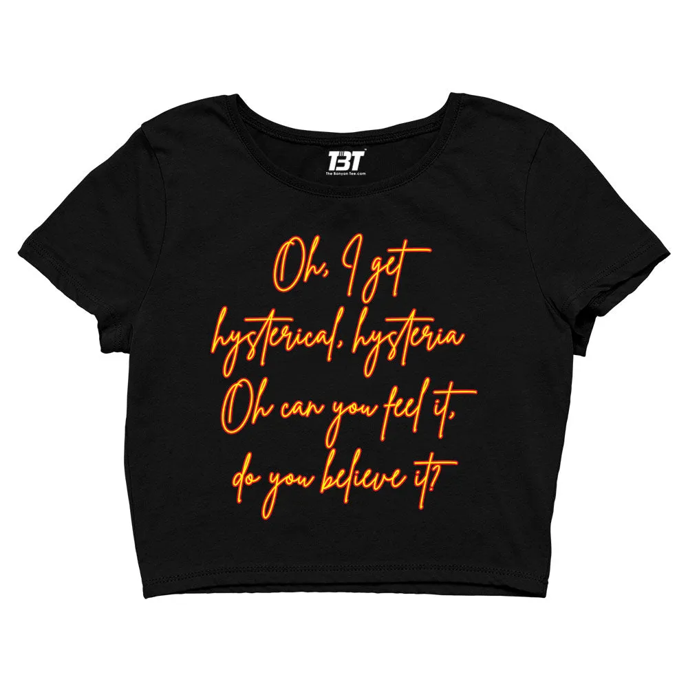 Def Leppard Crop Top - I Get Hysterical