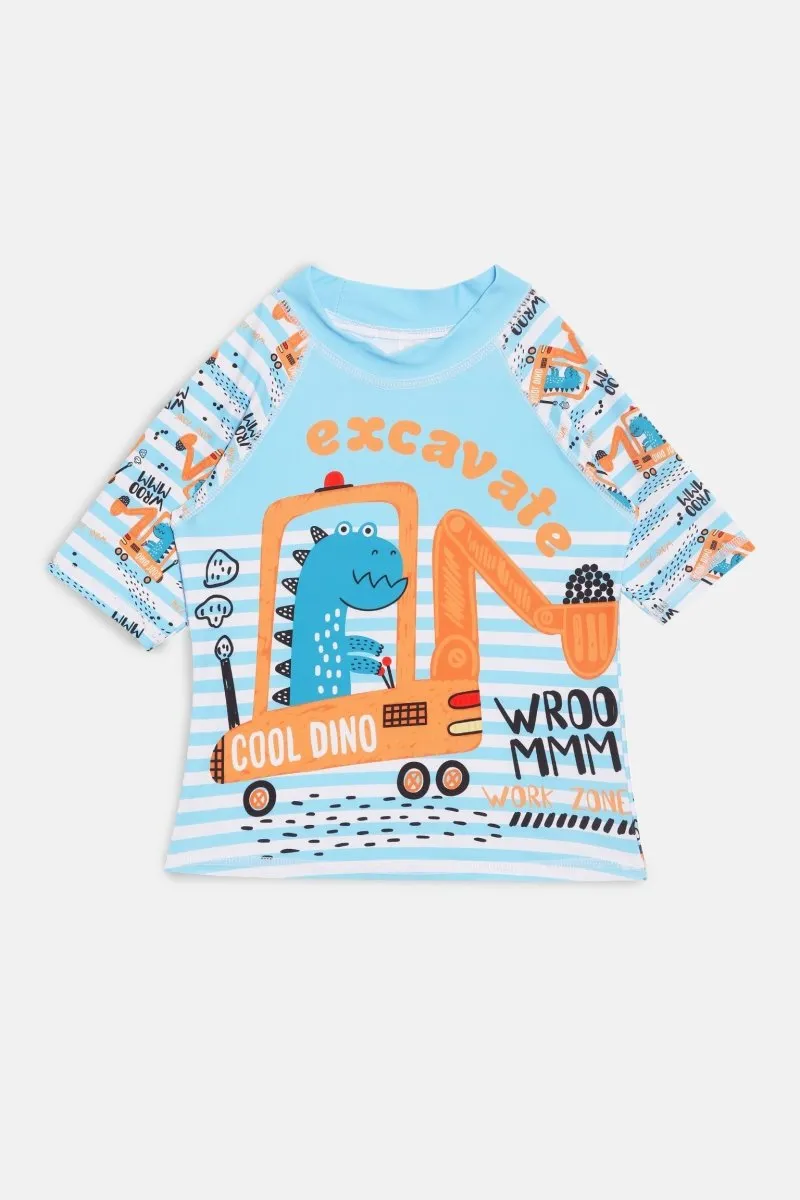 Digger Dino Boys T-shirt And Short Swim Set