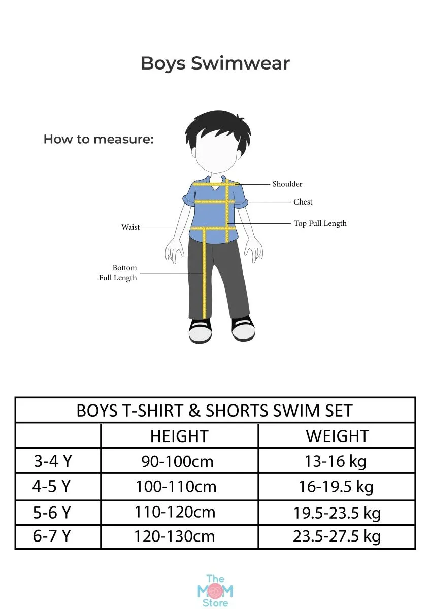 Digger Dino Boys T-shirt And Short Swim Set