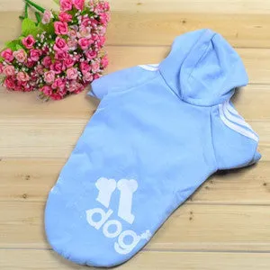 Dog Clothes Pets Coats Soft Cotton Puppy Dog Clothes Adidog Hoodies Clothes For Dog New 2016 Autumn Pet Products 7 Colors XS-XXL