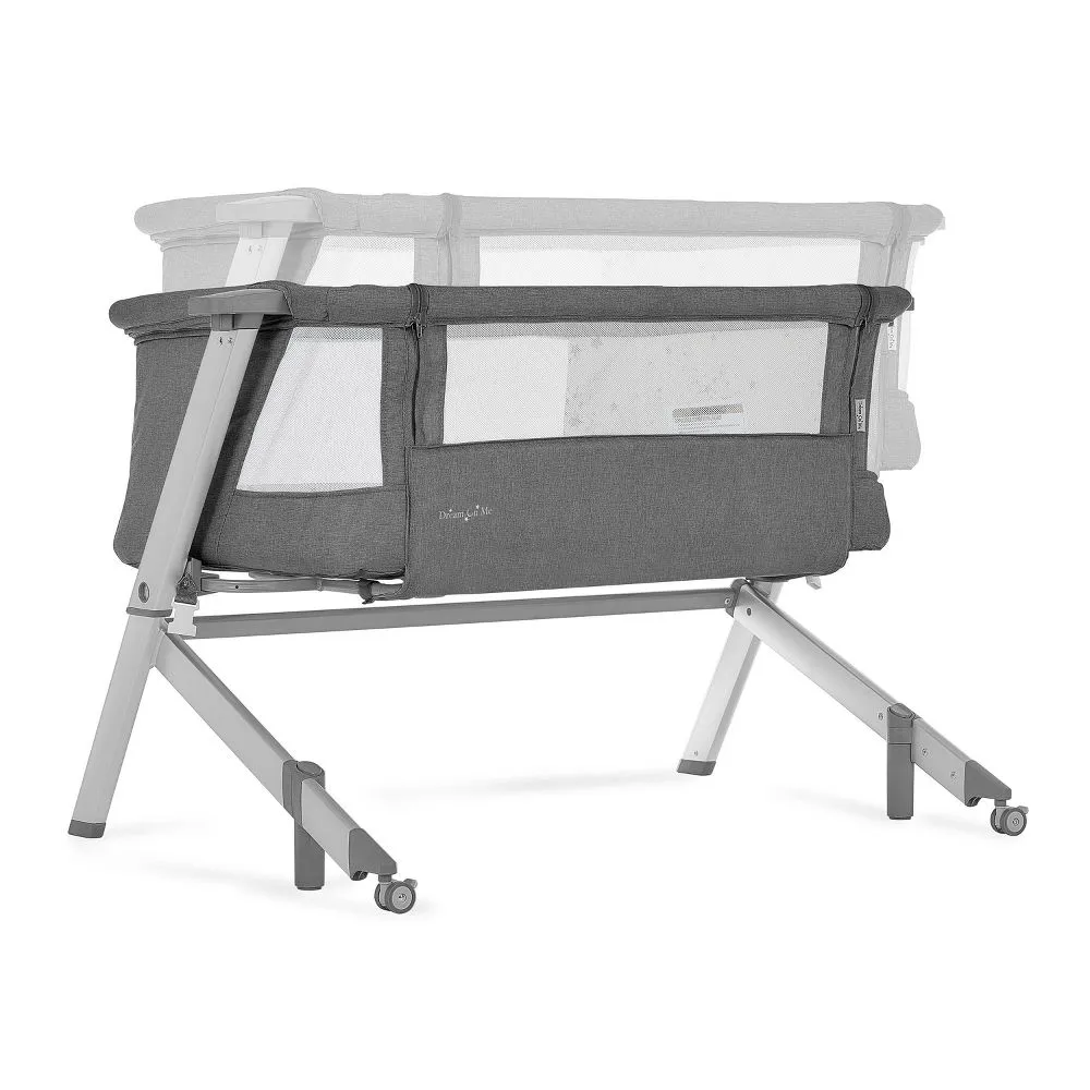 Dream On Me Skylar Bassinet and Bedside Sleeper - Gray