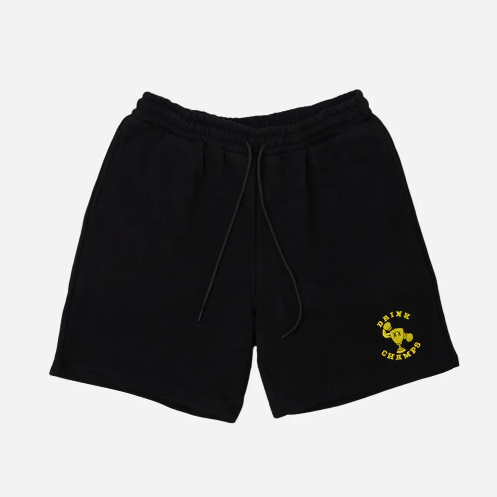 Drink Champs Embroidered Shorts Black