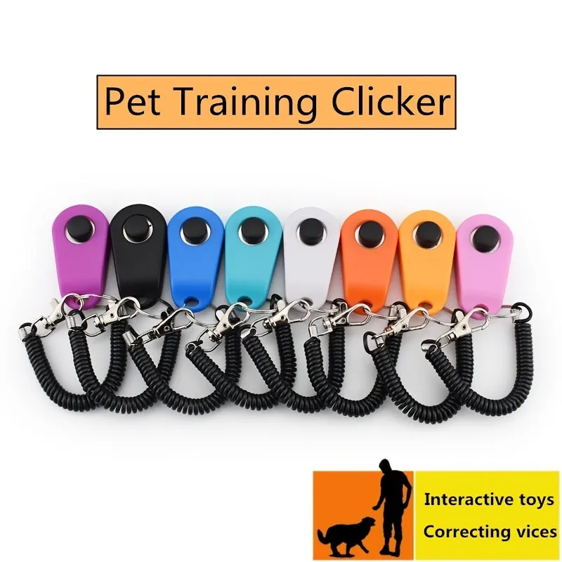 Effortless Pet Training Clicker with Wrist Strap for Dog and Cat