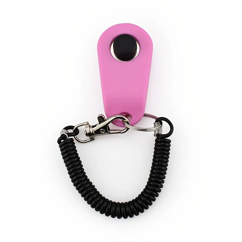 Effortless Pet Training Clicker with Wrist Strap for Dog and Cat