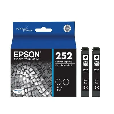 Epson 252 2pk Ink Cartridges - Black (T252120-D2)