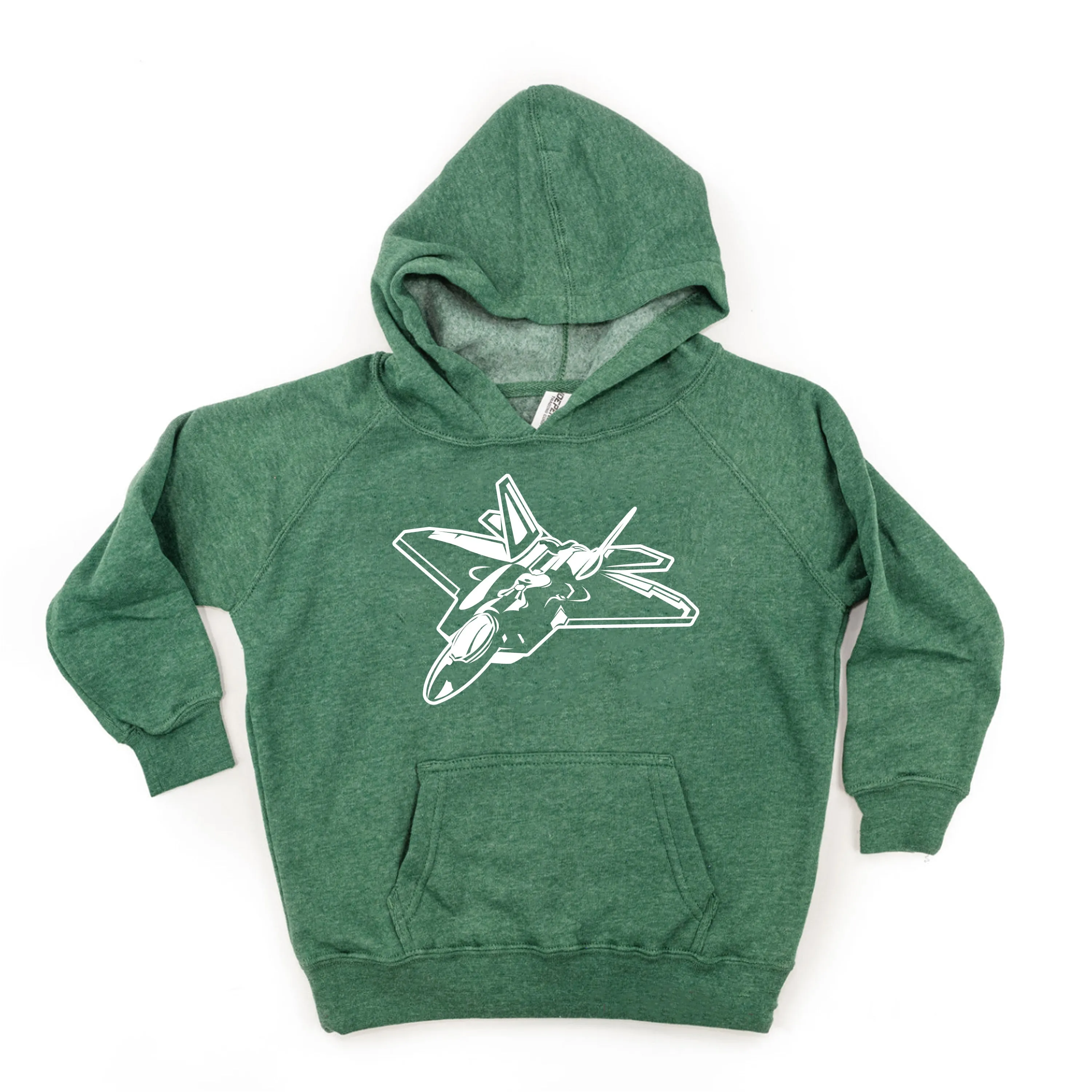 FIGHTER JET - Minimalist Design - Child Hoodie