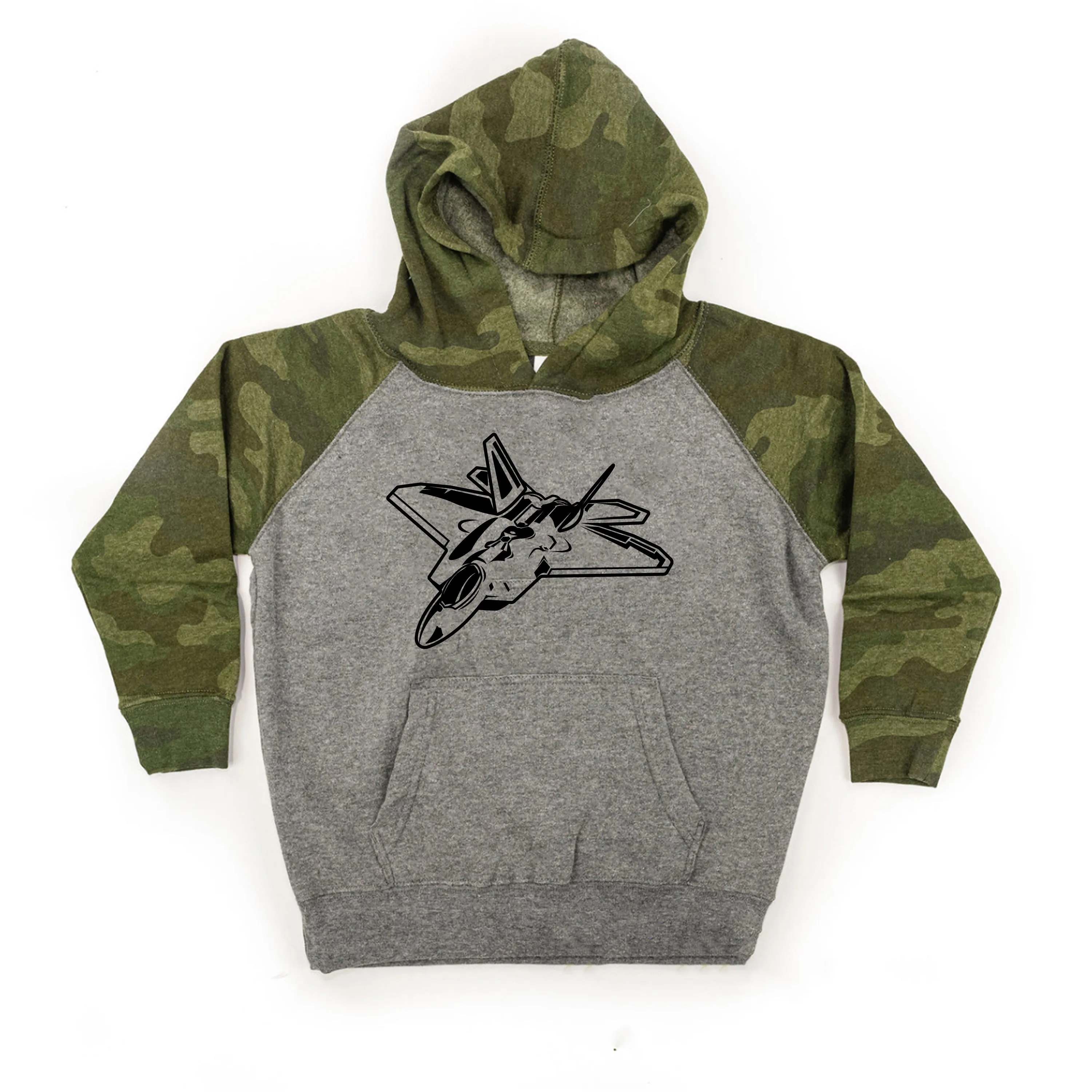 FIGHTER JET - Minimalist Design - Child Hoodie