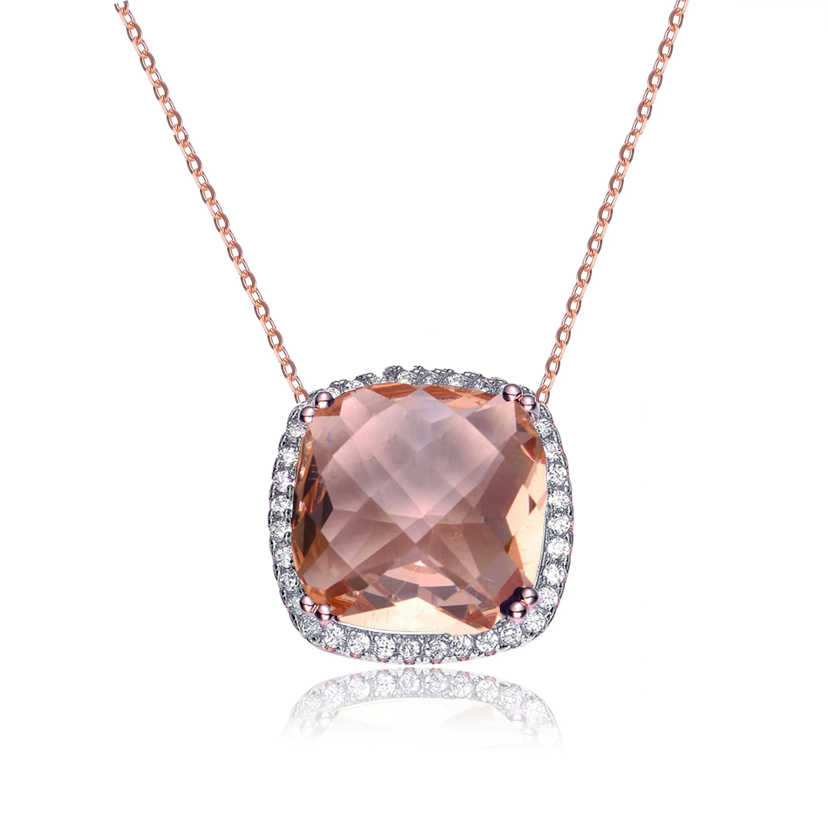 Gabrielle Purple Solitaire Pendant