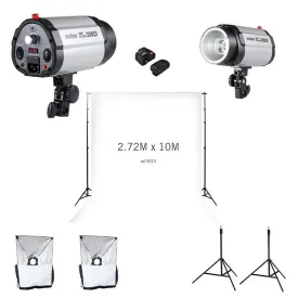 Godox 600W (2x 300W) Studio Flash Strobe Lighting Kit