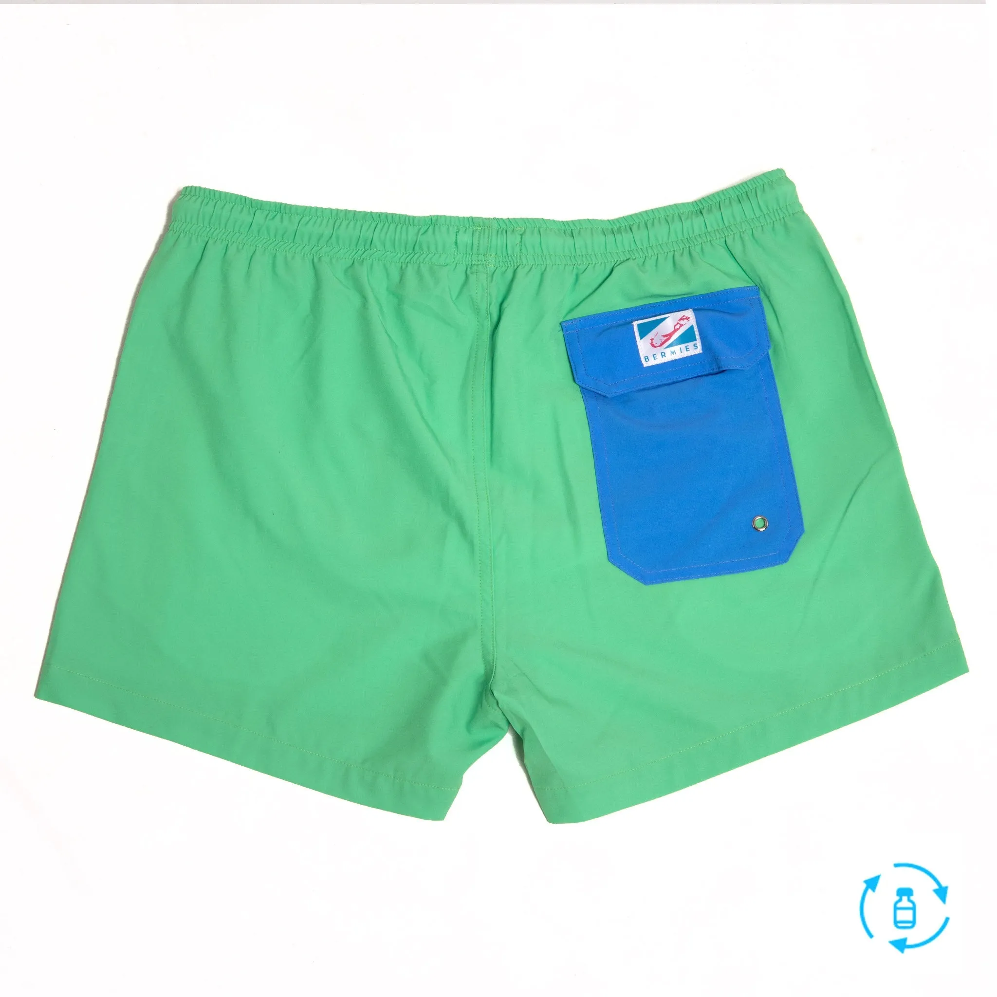 Green Blue Pocket - 3.5" Swim Trunks