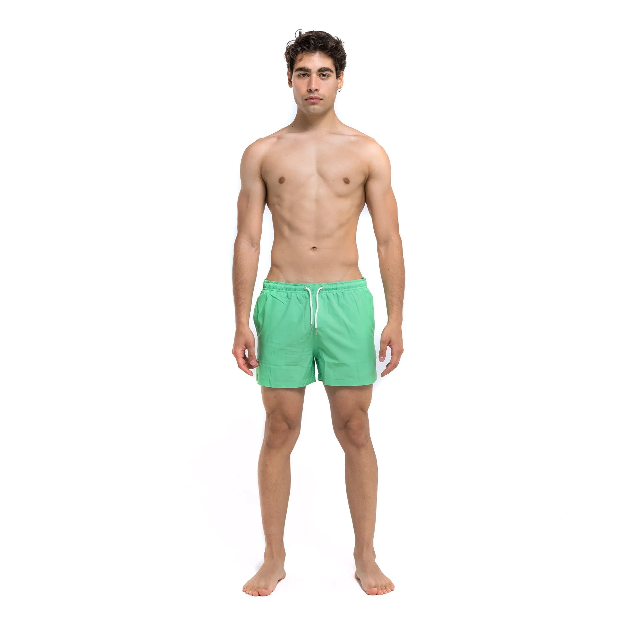 Green Blue Pocket - 3.5" Swim Trunks