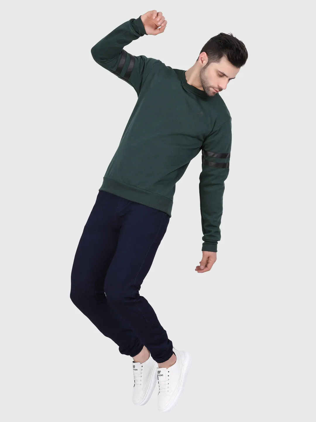 green sweatshirt mens - Regular FIT