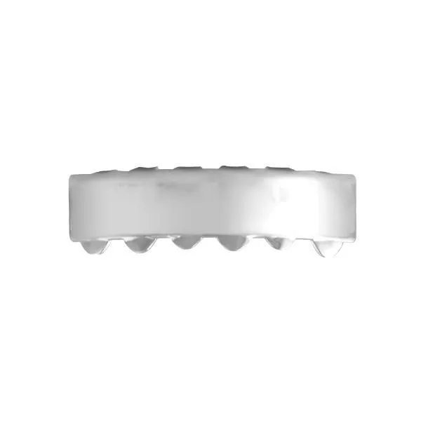 Hip Hop Grillz Bar Rhodium Bottom