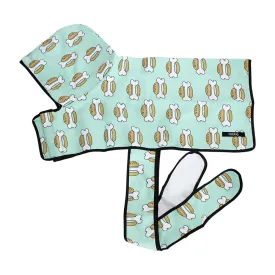 Hot Dog - Beach Hoodie Towel - Bone Burger