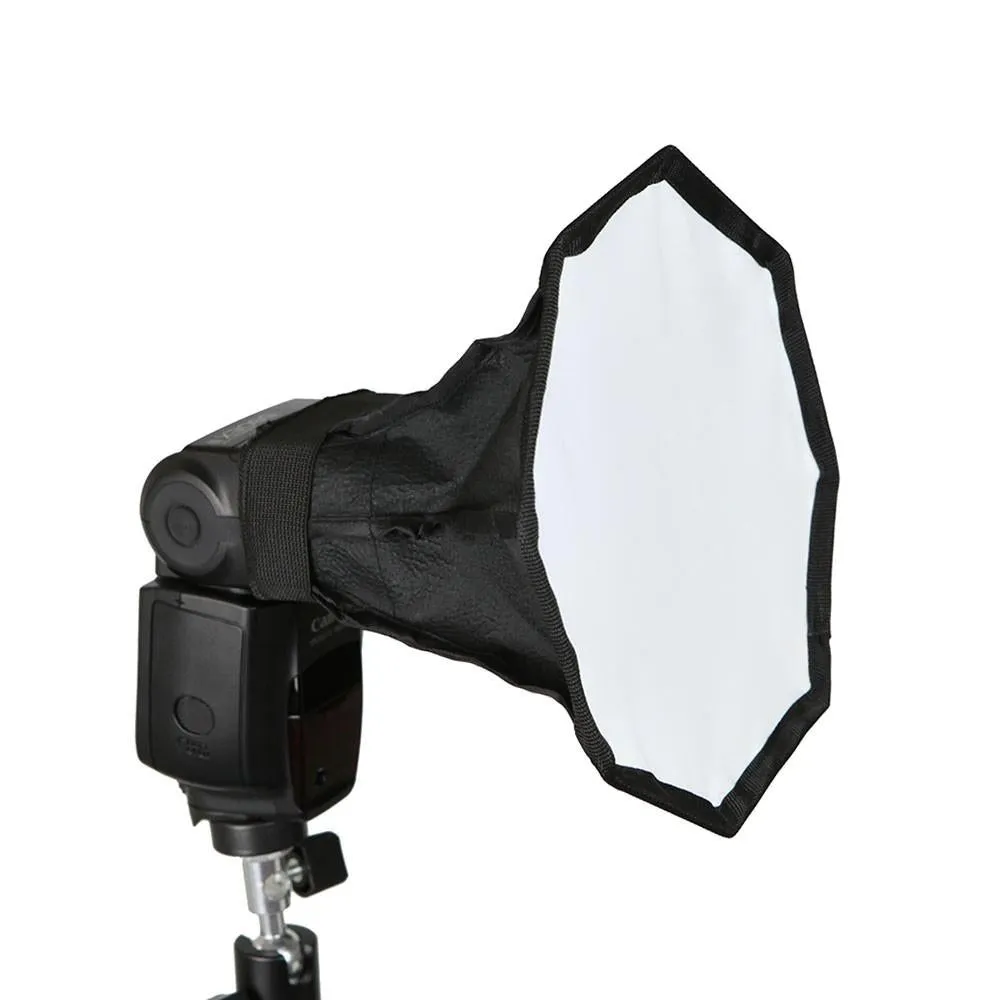 Hypop 20cm Octagonal Softbox Speedlite Flash Diffuser