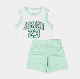 Jordan 23 Shorts Preschool Set (Mint/White)