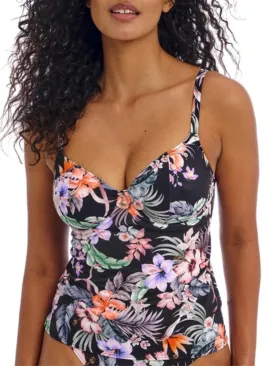 Kamala Bay Tankini Top - Midnight