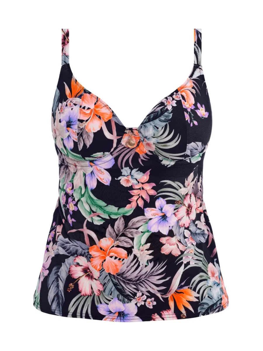 Kamala Bay Tankini Top - Midnight