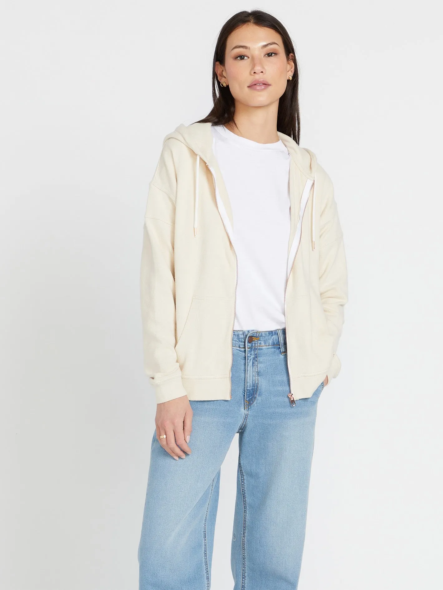 Lived in Lounge Zip Jacket - Cream