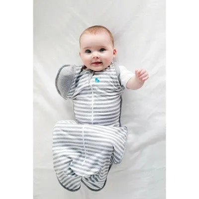 Love To Dream Swaddle UP Transition Bag Adaptive Original Swaddle Wrap - Gray Stripe - M