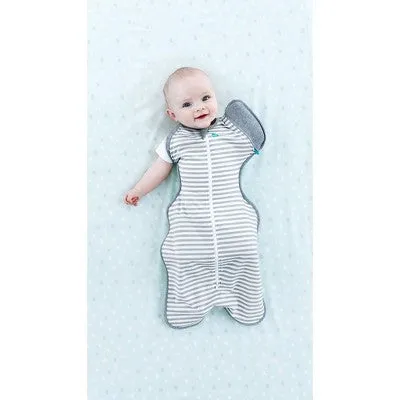 Love To Dream Swaddle UP Transition Bag Adaptive Original Swaddle Wrap - Gray Stripe - M