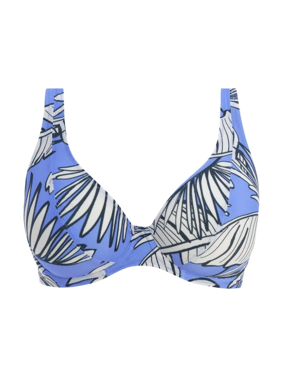 Mali Beach High Apex Bikini Top - Cornflower