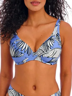 Mali Beach High Apex Bikini Top - Cornflower