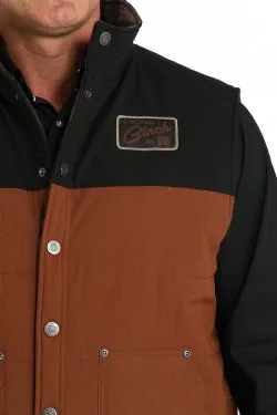 Men's Cinch Reversible Vest Brown