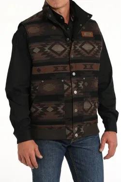 Men's Cinch Reversible Vest Brown