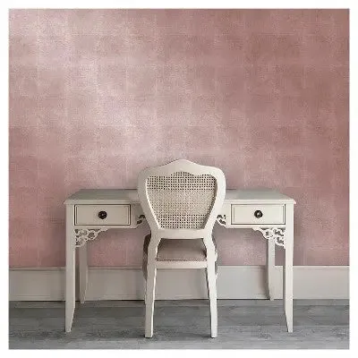 Metallic Leaf Peel & Stick Wallpaper Pink - Project 62