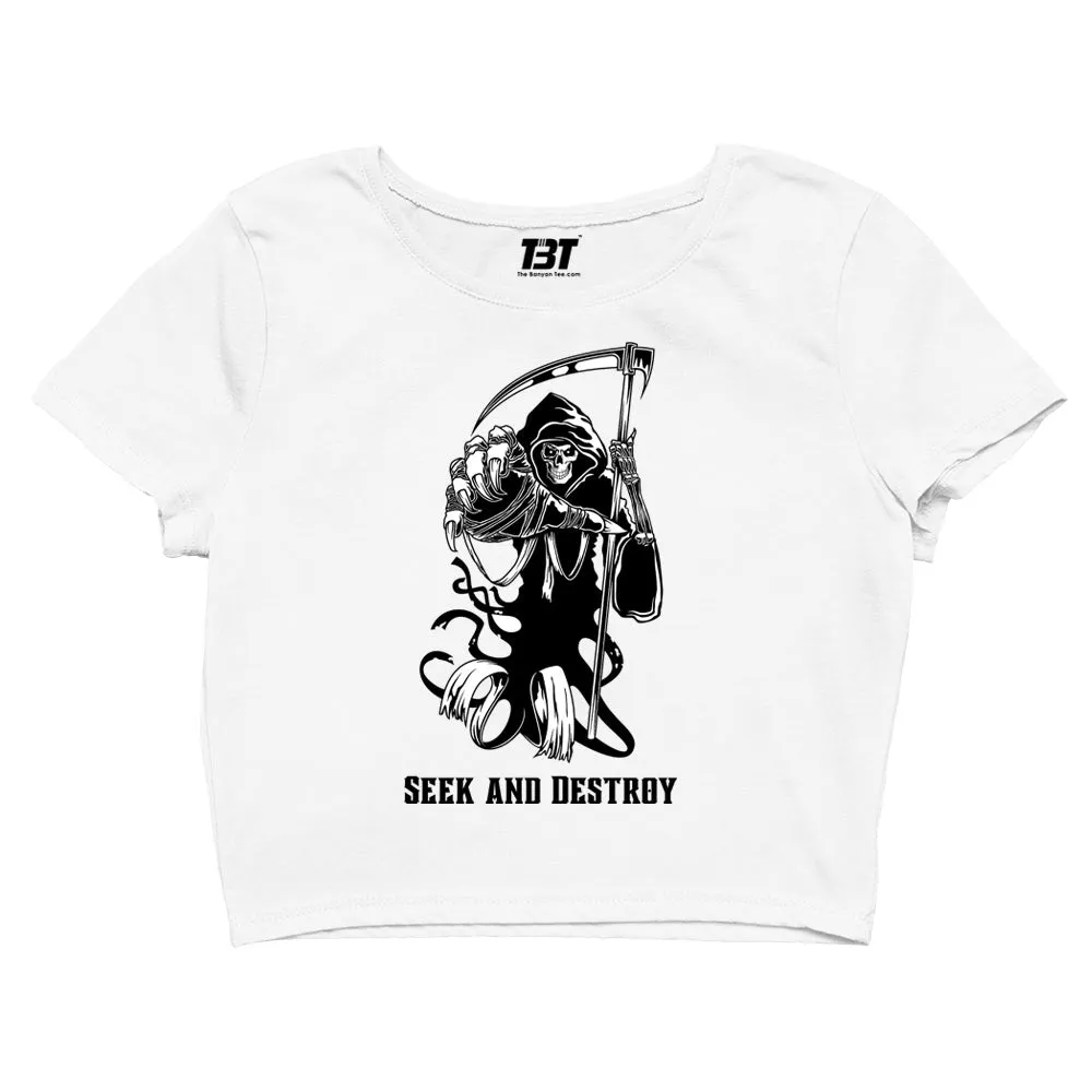 Metallica Crop Top - Seek & Destroy